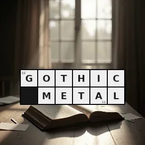 Rozwiązanie krzyżówki: odmiana metalu charakteryzująca się pompatycznym smutnym śpiewem i tematyką utworów dotyczącą świata fantazji snów i marzeń uczuć okultyzmu oraz magii - gothic metal | hasła, synonimy i podpowiedzi Hasło krzyżówkowe odmiana metalu charakteryzująca się pompatycznym smutnym śpiewem i tematyką utworów dotyczącą świata fantazji snów i marzeń uczuć okultyzmu oraz magii - gothic metal – rozwiązanie, synonimy, podpowiedzi i definicje krzyżówkowe